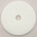 Global Industrial 22in Polishing Pad, White, 5PK 641308WH